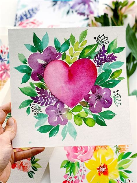 “Floral watercolour” book review. | Valentines watercolor, Watercolor flower art, Floral watercolor