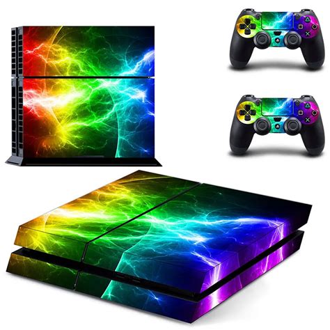 2017 Newest Video Game Skin Sticker For Sony Play Station 4 Console & Controller Vinyl Skins PS4 ...