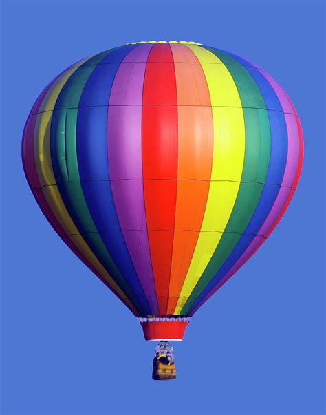 Rainbow Stripes On Hot Air Balloon by Gail Shotlander