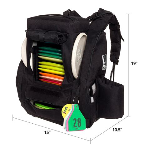 Baglane 25 Disc Capacity Disc Golf Frisbee Backpack Bag w/ Built-In Seat | eBay