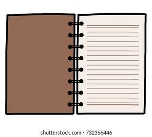 Brown New Notebook Cartoon Vector Illustration Stock Vector (Royalty Free) 732356446 | Shutterstock