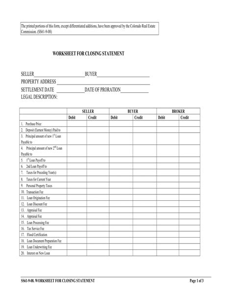 Closing Statement Template