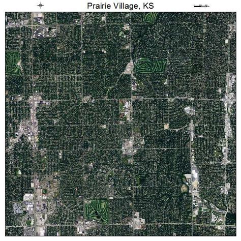 Aerial Photography Map of Prairie Village, KS Kansas