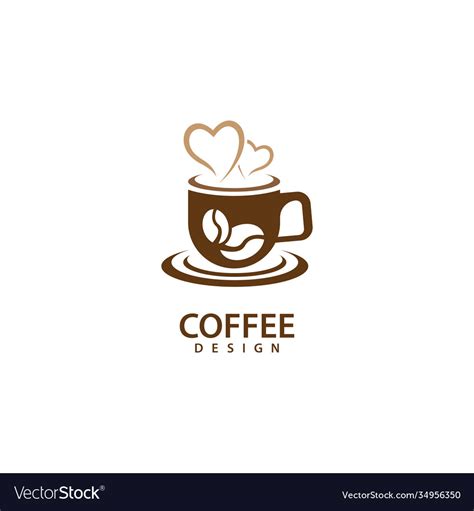 Coffee love logo images Royalty Free Vector Image