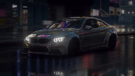 BMW M4 Neon City Ride 1시간 화면 보호기 라이브 편안한 배경 Windows 10 11 루프, BMW M4 HD ...