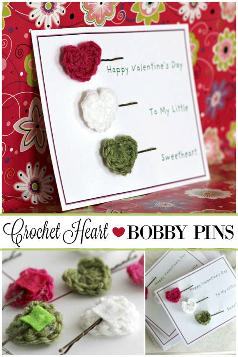 Crochet Heart Bobby Pins - Grateful Prayer | Thankful Heart