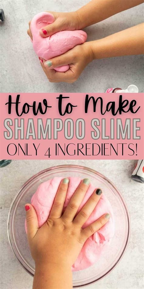 How to make Shampoo Slime | Slime with shampoo, Diy slime recipe, How to make shampoo