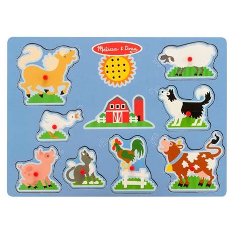 Melissa and Doug Sound Puzzle Farm - 9 Pc 772079150 | eBay