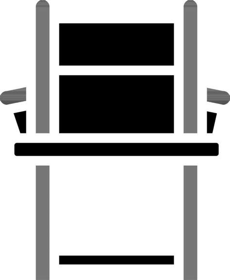 Isolated Chair Icon In black and white Color. 24343628 Vector Art at ...