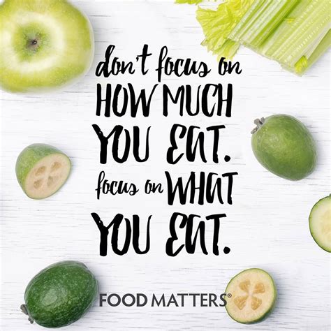 Less counting calories. More counting nutrients. #foodmatters www ...