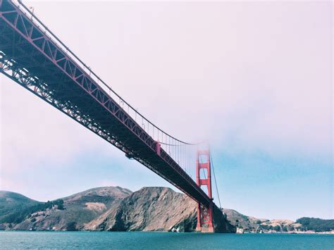 Free Images : sea, architecture, golden gate bridge, san francisco, golden gate, vehicle, bay ...