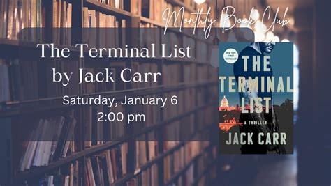 Packwaukee Public Library | Book Club| The Terminal List