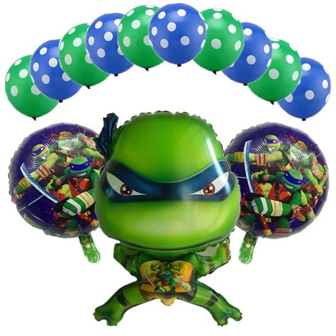 13Pcs Teenage Mutant Ninja Turtles Balloons Cartoon Turtles Balloon ...