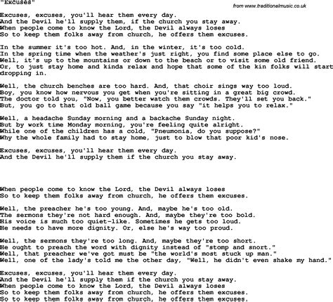 Free Printable Song Lyrics