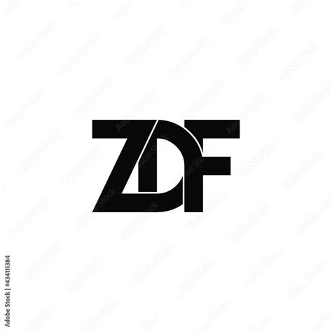 zdf letter original monogram logo design Stock Vector | Adobe Stock