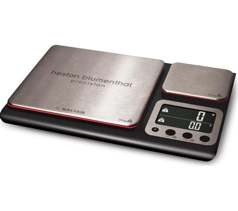 SALTER Heston Blumenthal Dual Platform Precision Digital Kitchen Scales ...