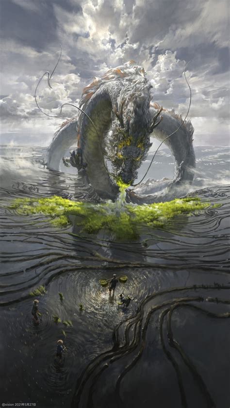 mythology, Chinese dragon, xision, legend, loong, creature, dragon HD Phone Wallpaper | Rare Gallery