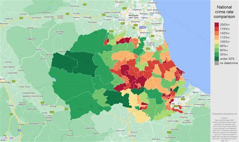 Durham-county antisocial behaviour crime statistics in maps and graphs.