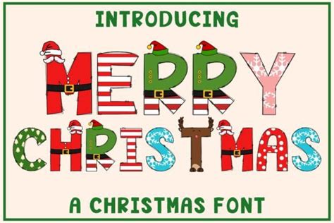 Merry Christmas Font by Doodle Alphabet · Creative Fabrica