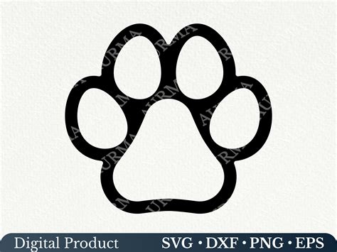 Dog Paw Svg. Dog Paw Print Svg. Outline Paw Print Svg. Paw - Etsy UK