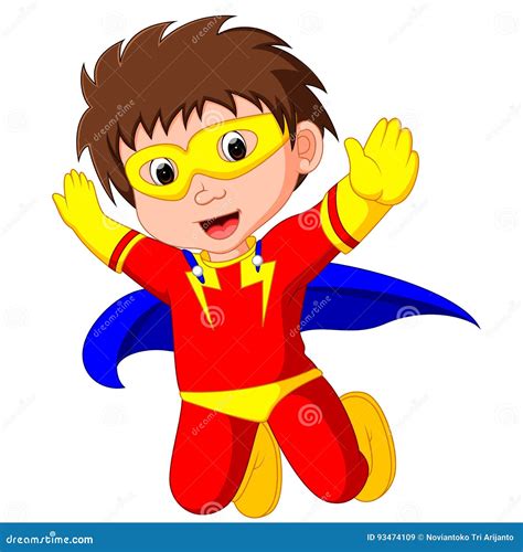 Superhero Kid Cartoon | CartoonDealer.com #93474109