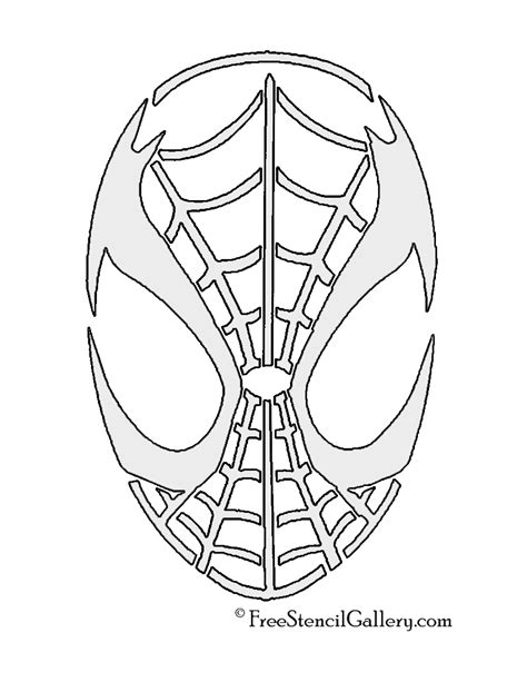 Spiderman Mask Stencil | Free Stencil Gallery