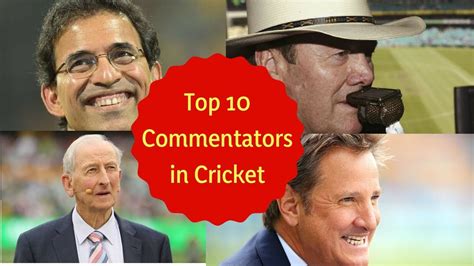 Top 10 Commentators in Cricket - YouTube