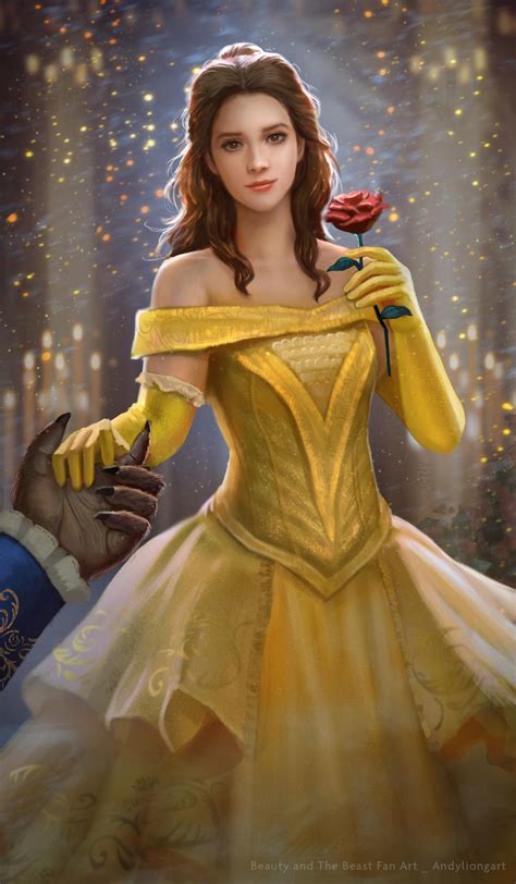 Belle Fan art_Beauty and the Beast 2017 by andyliongart on DeviantArt