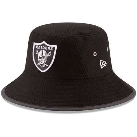 New Era Oakland Raiders Black 2017 Training Camp Official Bucket Hat