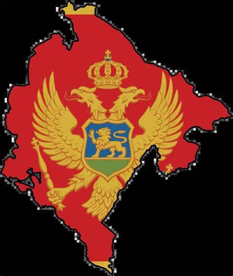 Montenegro Flag Map - MapSof.net