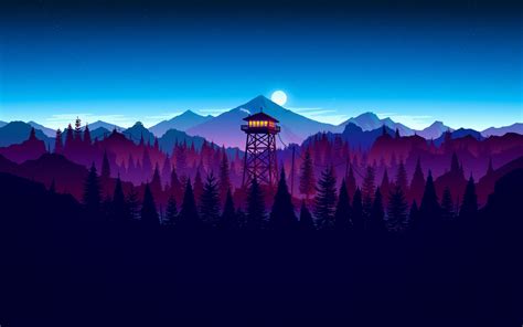 Download wallpaper 1680x1050 firewatch, video game, sunset, artwork, 16:10 widescreen 1680x1050 ...