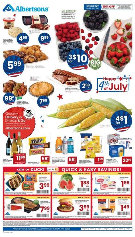 Albertsons Weekly Ad July 01 – July 07, 2020