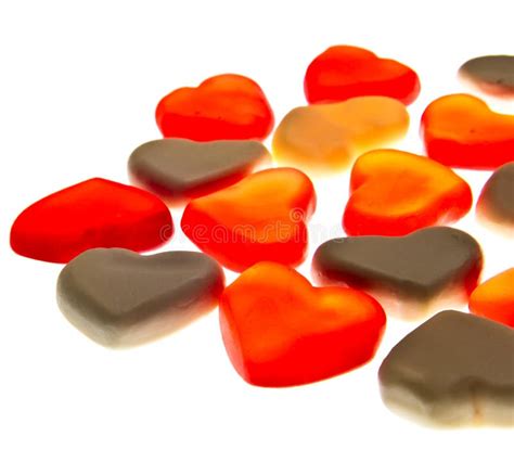 Gummy hearts stock photo. Image of group, isolated, valentine - 44878556