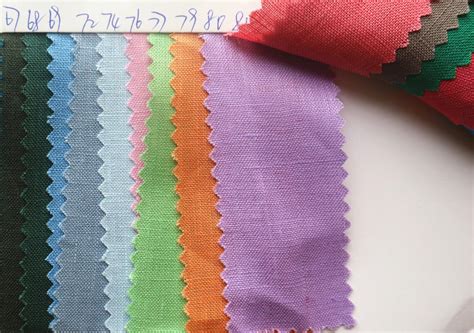 Fabric Color Sample Linen Fabric Samples, 103 Colors of Linen Fabric ...