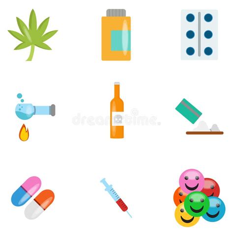 Illegal Drugs Vector Illustration Design Stock Vector - Illustration of ...