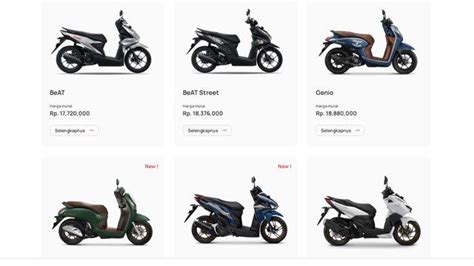 Daftar Harga Motor Honda Matik Terbaru 2023, Ada Vario 160, Beat ...