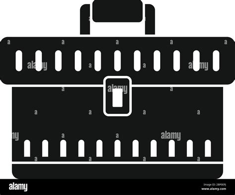 Electrician tool box icon. Simple illustration of electrician tool box ...