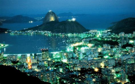 Rio De Janeiro At Night Pictures Wallpaper Hd 86534 : Wallpapers13.com