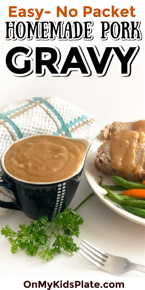 Homemade Pork Gravy | Pork gravy, Homemade gravy recipe, Easy gravy recipe