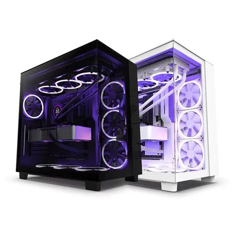 NZXT H9 Flow Dual-Chamber Mid-Tower Airflow Case Black | White | Bermor Techzone