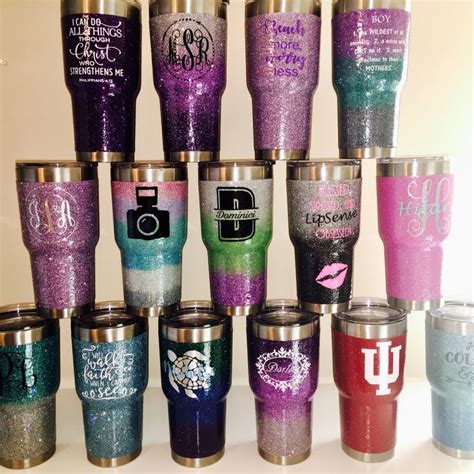 CUSTOM GLITTER DIPPED TUMBLERS!!!! | Glitter tumbler cups, Custom tumblers, Custom cups