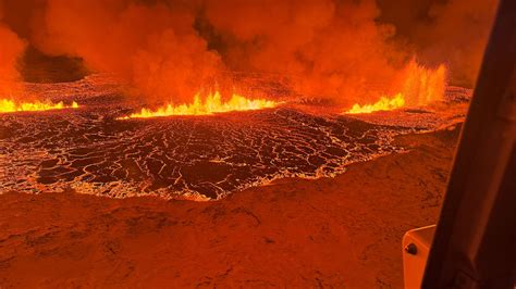 Volcano erupts in Iceland’s Reykjavik with lava fountains reaching high up in air | World News ...