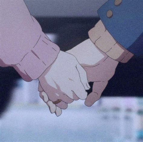 Pin on Anime Holding hands.