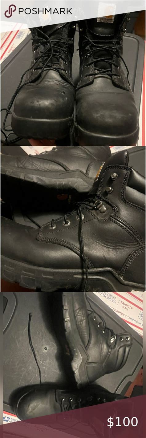 Carhartt Black Work Boots | Black work boots, Work boots, Boots