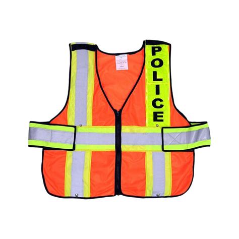 ANSI Class 2 Snap Up Command Vest with High Contrast 4" Reflective Stripes