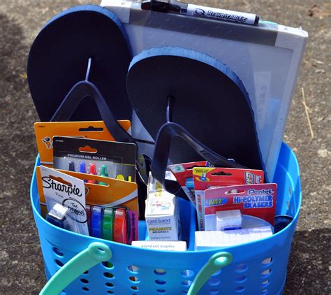 High school graduation gift alternative to cash - fill a shower caddy with college necessities ...
