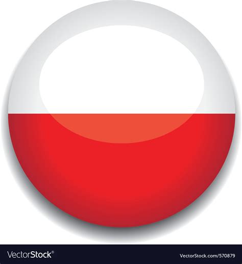 Poland flag Royalty Free Vector Image - VectorStock