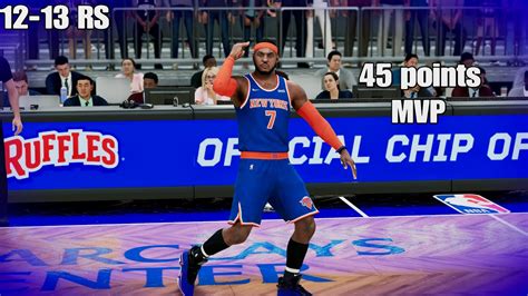 Carmelo Anthony 45 points vs Nets highlights 12-13 RS | NBA 2K22 | PS5 ...