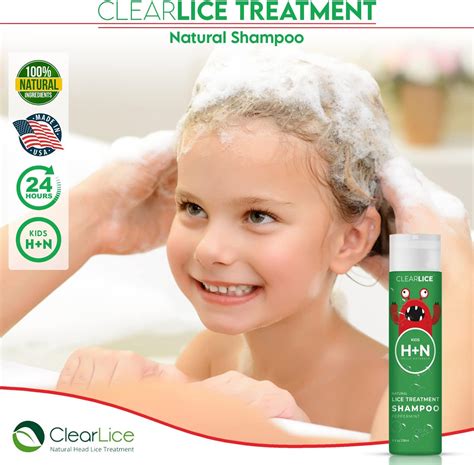 Buy ClearLice Head Lice Treatment Shampoo - Natural and Effective One Day Treatment - Get Rid of ...