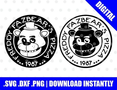 Freddy Fazbear Pizza Fnaf SVG / DXF / PNG File Cutting File for ...